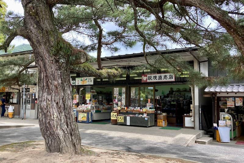 松蔭神社前売店の店内風景