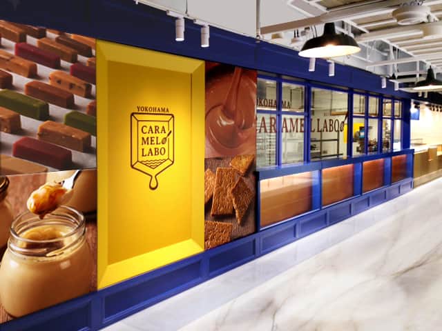 ヨコハマ キャラメルラボ 横浜ハンマーヘッド店の店内風景