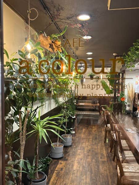 cafe a colourの店内風景