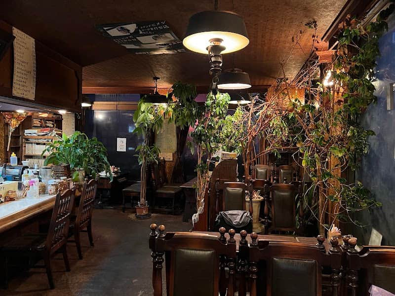 洋燈の店内風景