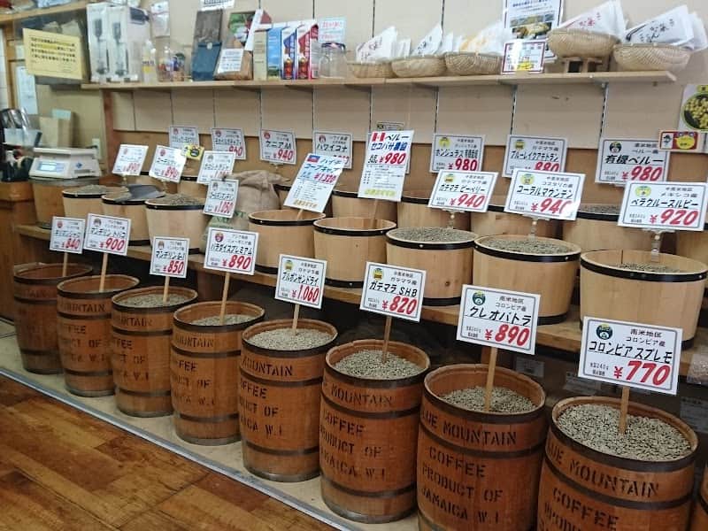 豆工房コーヒーロースト白楽店の店内風景