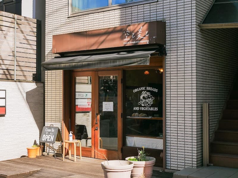 空と麦との写真