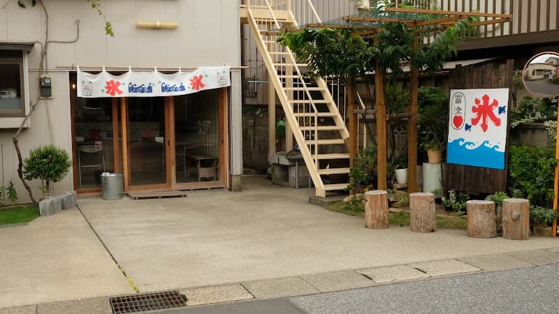 野口製菓 かき氷の店内風景