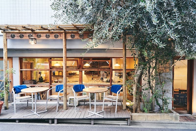 Waffle cafe ORANGEの店内風景