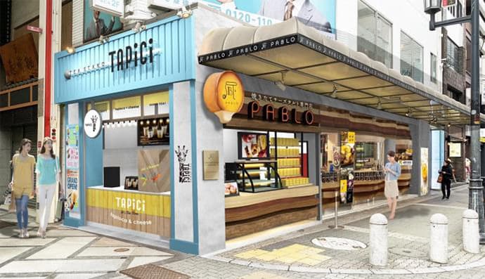 焼きたてチーズタルト専門店PABLO心斎橋本店の店内風景